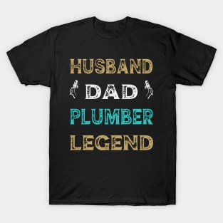 Plumber - Husband Dad  Plumber Legend T-Shirt